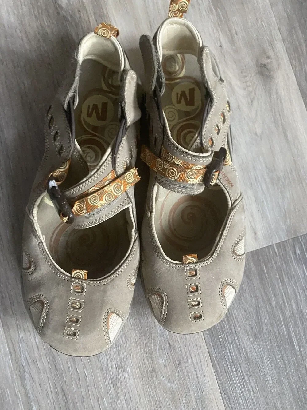 Merrell Womens Ginger Brindle Mary Janes Vibram sole size 10 - Picture 2 of 10